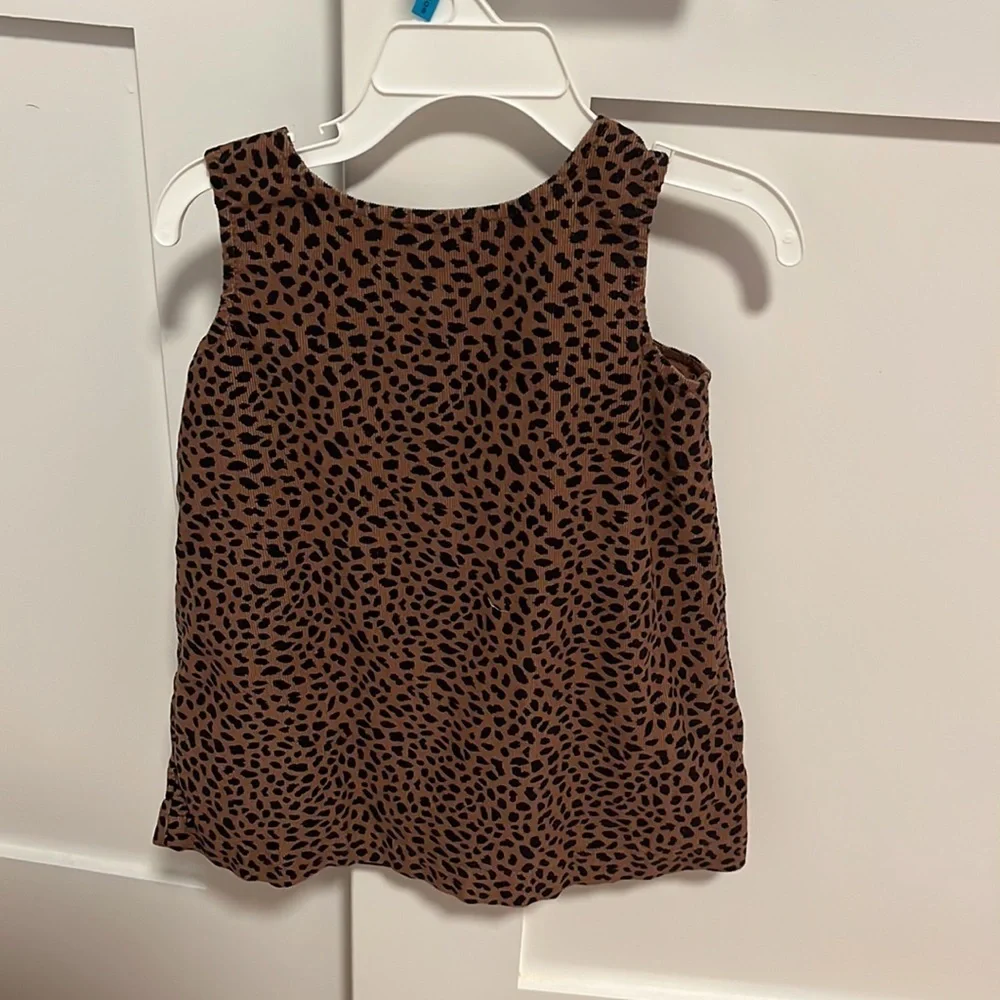 BABY GAP corduroy leopard dress 18-24 months